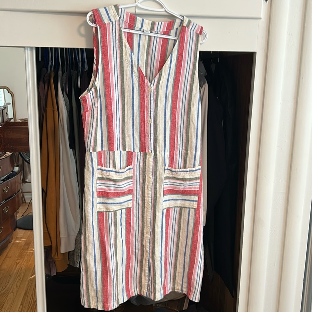 Old Navy Linen Blend Midi Dress Size XLarge